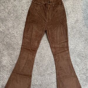 Hollister Tan Corduroy Ultra High-Rise Pants